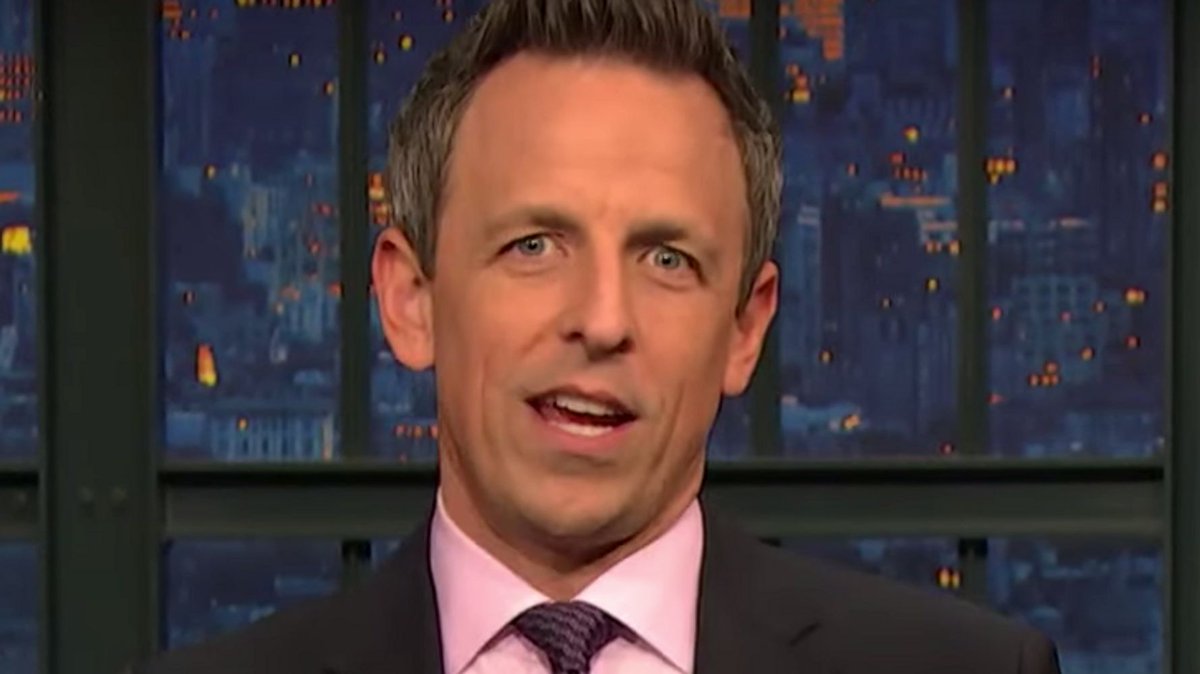Seth Meyers didn't have time to go into all the crimes that Donald Trump is accused of. So he sipped some tea as a very long list flashed up on the screen. huffp.st/qOxjmkI