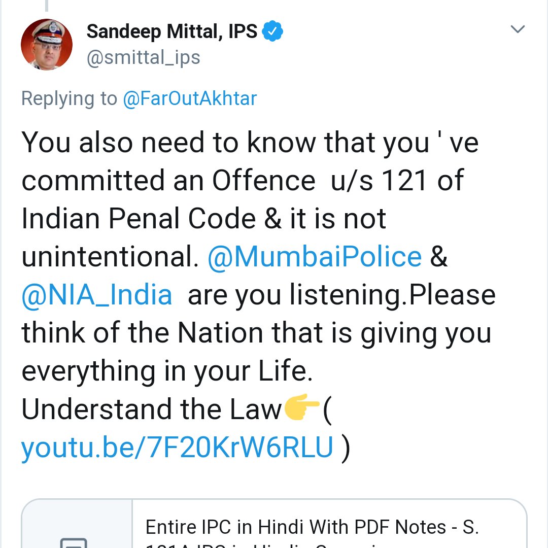 priyaakulkarni2's tweet photo. @FarOutAkhtar Police debunked lies of Farhan check reply from police. Mumbai cops act timely before they burn down

Farhan called Karni Sena protestors TERRORISTS but silent on violent protestors

India's map not shown correctly

People have chantted Hinduon see Aazadi, its partition call https://t.co/6lfUGzKvfY