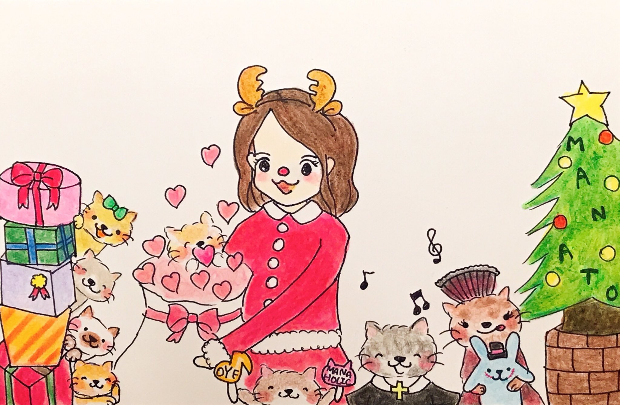 Aki 幸せを運ぶサンタさん イラスト Illustration 朝夏まなと オンユアフィート 笑う男 若草物語 マナホリ 天使にラブソングを クリスマス サンタ トナカイ T Co 9ysxo6s5f9 Twitter