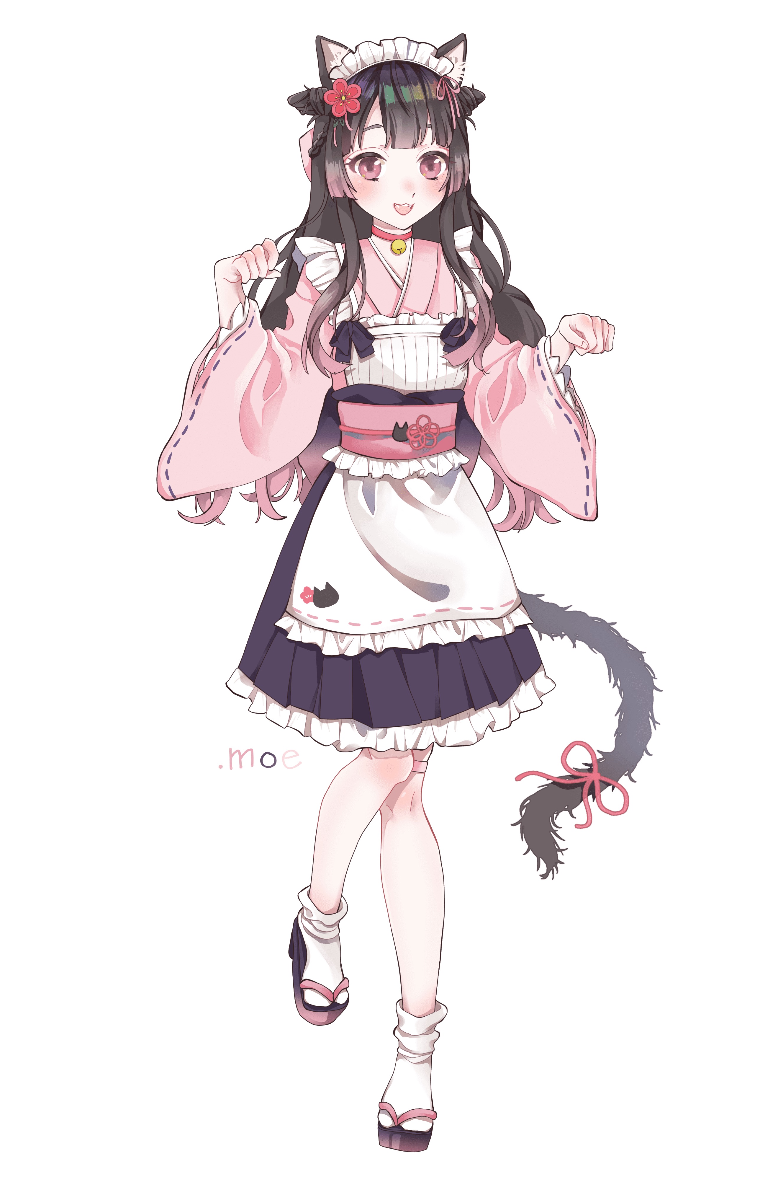 توییتر にゃこ式部 オタク川柳 猫耳コンテスト 公式 در توییتر 猫耳コンテスト応募作品紹介 趣味でイラストを描いている鹿鳴様が描く猫耳キャラ ฅ つ これが令和カラーの和風メイドさん 萌えだにゃ 猫耳応募作品大募集 T Co