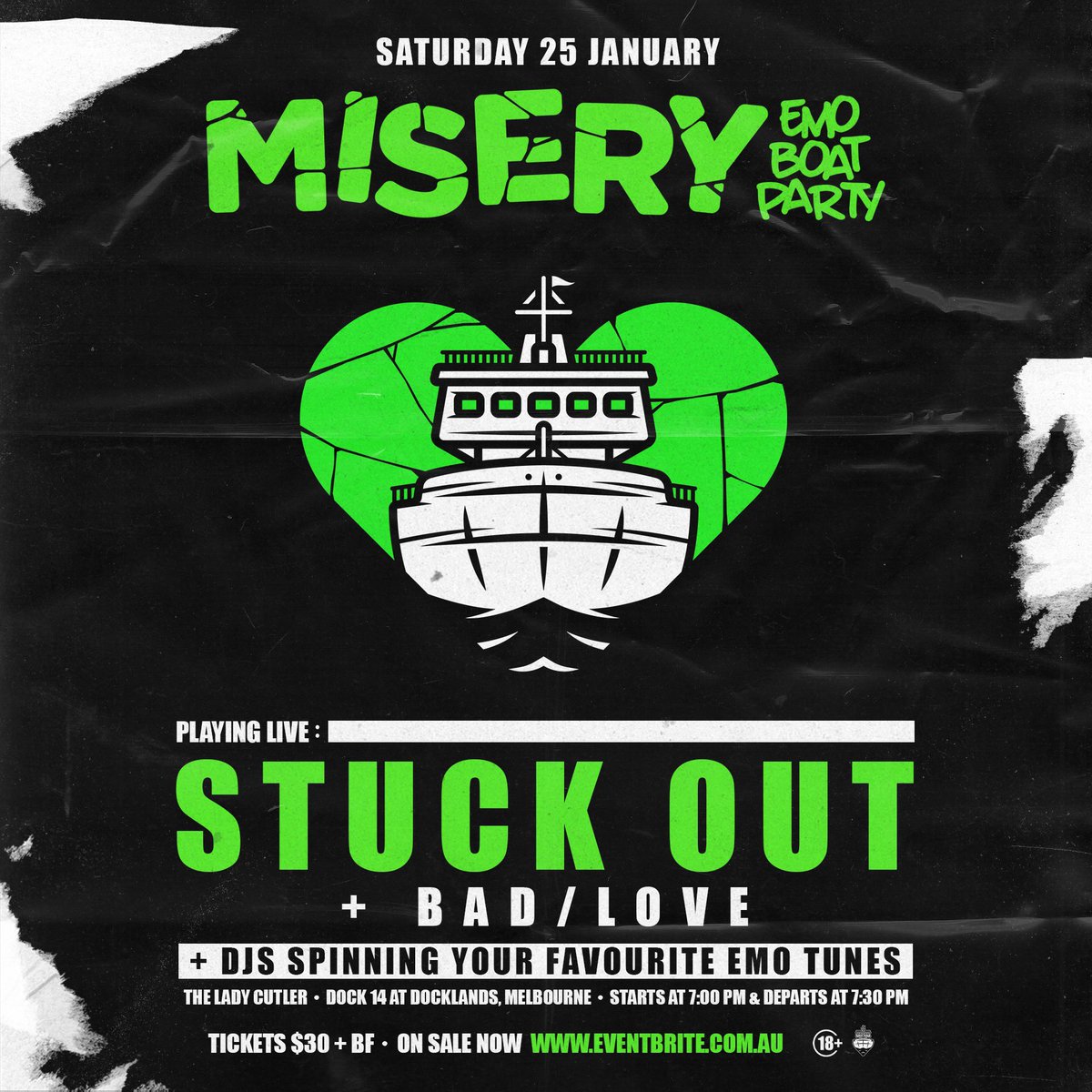 miseryemoboat's tweet photo. The third instalment has been announced!! @stuckoutband + Bad/Love live on January 25th. 

Tickets on sale at https://t.co/aalBDxyfwa https://t.co/kBbUUmCsoI