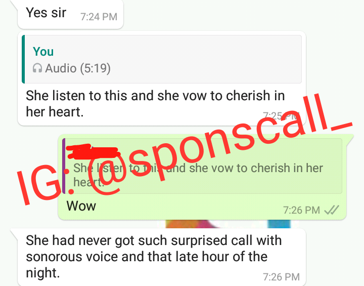 Sponscall_'s tweet photo. This type of feed back is a testament to the fact that we're truly impacting life's by bringing true happiness to every soul we come in contact with.
WhatsApp to book your Order:
07034229495 (NG)
83 688 0125 (SA)
250-618-7750 (CA)
#surprisecall #sponsoredcall https://t.co/sksojrvNIP