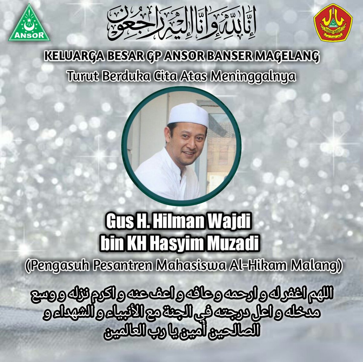 Semoga Amal Ibadahnya Diterima Disisi Allah SWT. Aamin.
Alfaatiha..