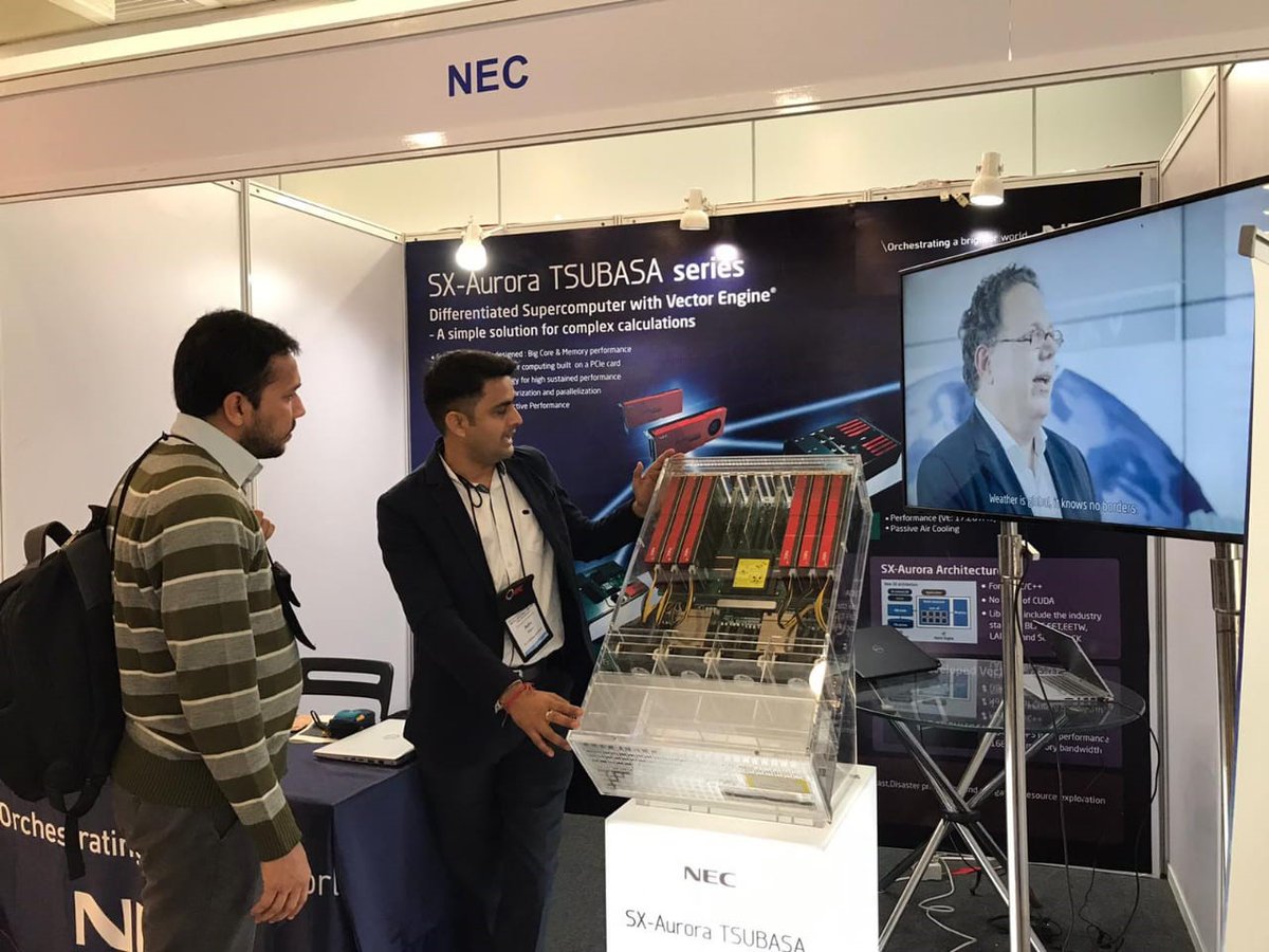 NEC_COEAPS's tweet photo. Day2, HiPC Hyderabad: If you’re at the event, pop by our booth as our senior experts unfold a story of #DigitalTransformation  and Innovation  
#hipc #hipc2019 #hipcconf2019 #DataAnalytics #HPC https://t.co/qQEr0AvHkF