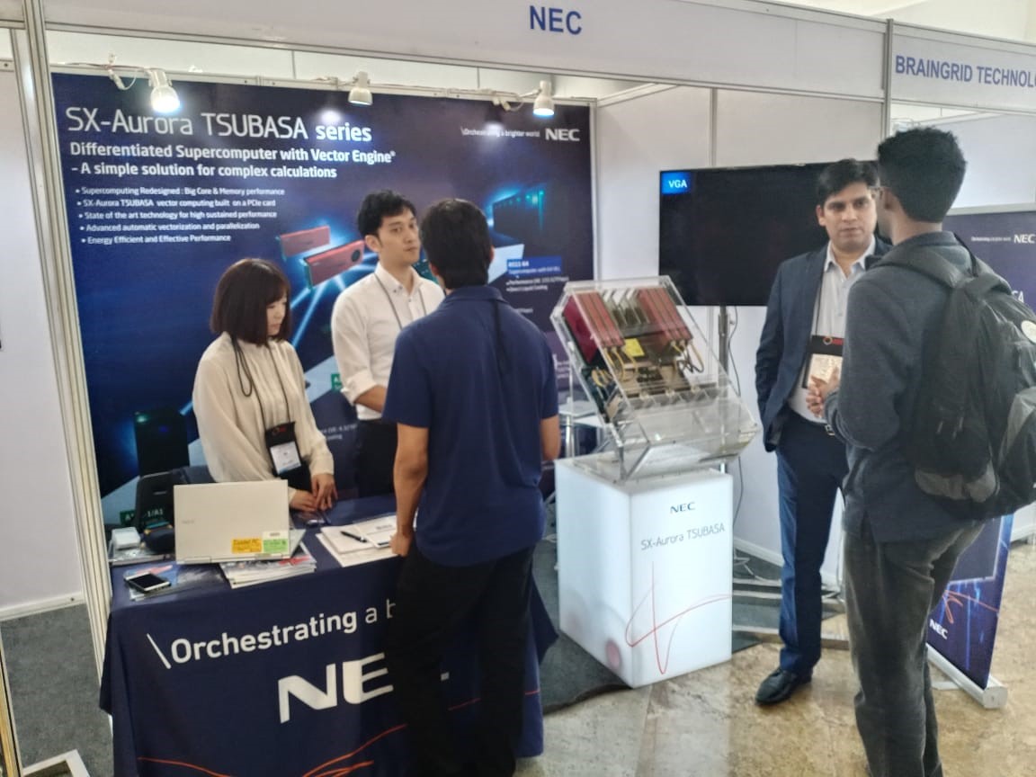 NEC_COEAPS's tweet photo. Day2, HiPC Hyderabad: If you’re at the event, pop by our booth as our senior experts unfold a story of #DigitalTransformation  and Innovation  
#hipc #hipc2019 #hipcconf2019 #DataAnalytics #HPC https://t.co/qQEr0AvHkF