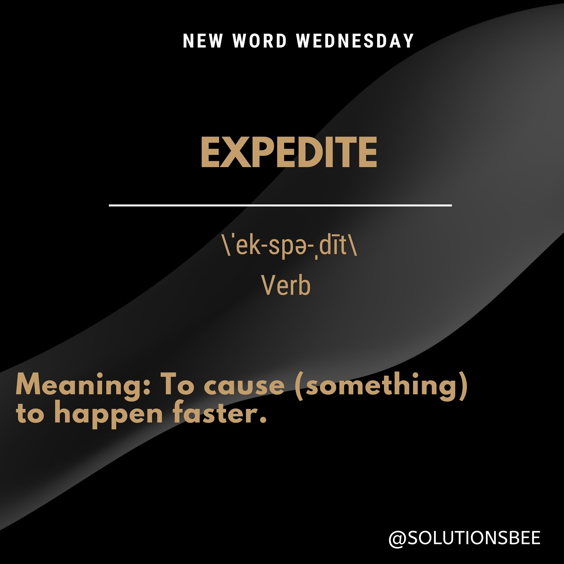 Expedite meaning