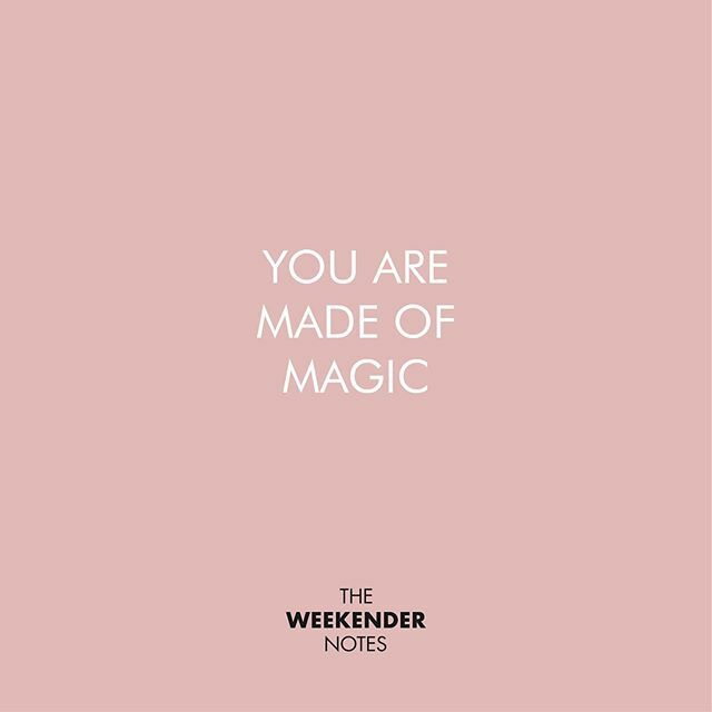 weekendernotes's tweet photo. You are made of magic ✨ ———————————————————————— #theweekendernotes #twn #quotes #quotes #inspirationalquote #inspiration #words #magic #typography #design #graphicdesign #pink #pretty #papergoods #luxurypapergoods #stationery #greetingscards #greeti… https://t.co/NKj4HS9OAm https://t.co/zHMi5lTVoZ