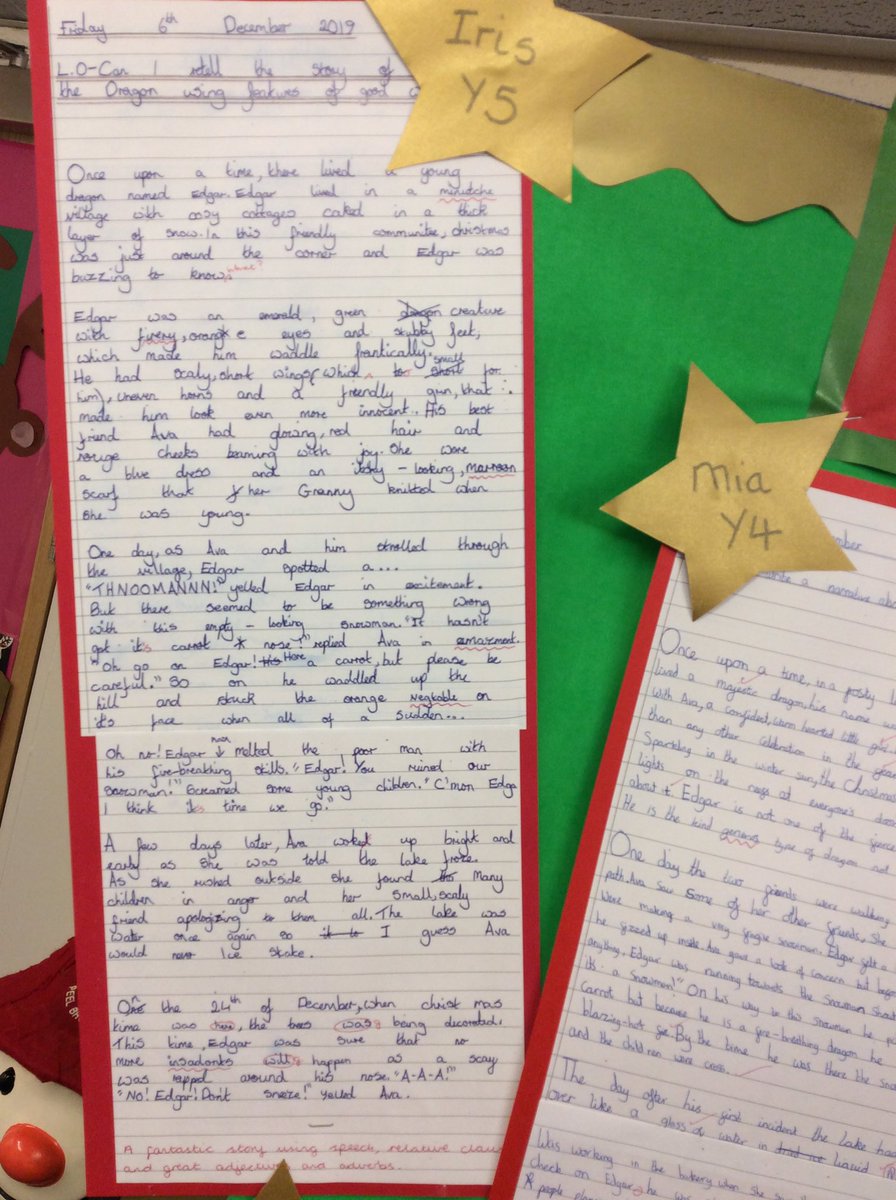 Our children at <a href="/BrowPeel/">Peel Brow School</a> have produced some incredible writing inspired by the amazing @jlandpartners Christmas advert! 🎄🐲 We ran a competition and have displayed the winners around school. Can’t wait for the next one! #excitableedgar #johnlewis #christmasadvert #superwriting