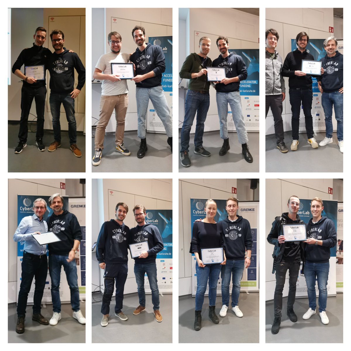 CyberForum's tweet photo. Die einen kommen, die anderen gehen. Wir haben gestern auch unsere #CyberLab Alumni 2019 verabschiedet. Schön, dass ihr da wart! ☺️ #startups #startuplife
#apicai
@GardionHQ
@HeiQuSim
#inlyse
@neoheldencom
#nesto
#pitchview
@styngtattoo https://t.co/n5jErgEJKb