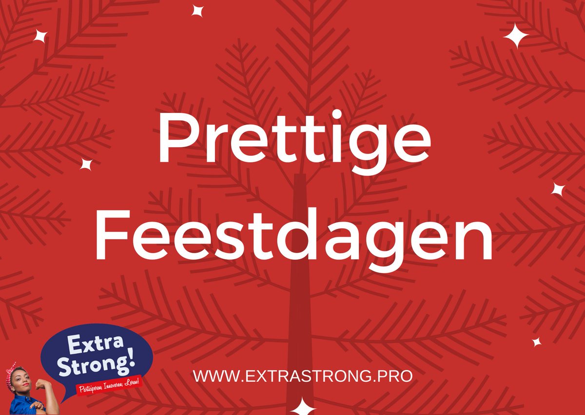 ExtraStrong1's tweet image. PRETTIGE FEESTDAGEN!