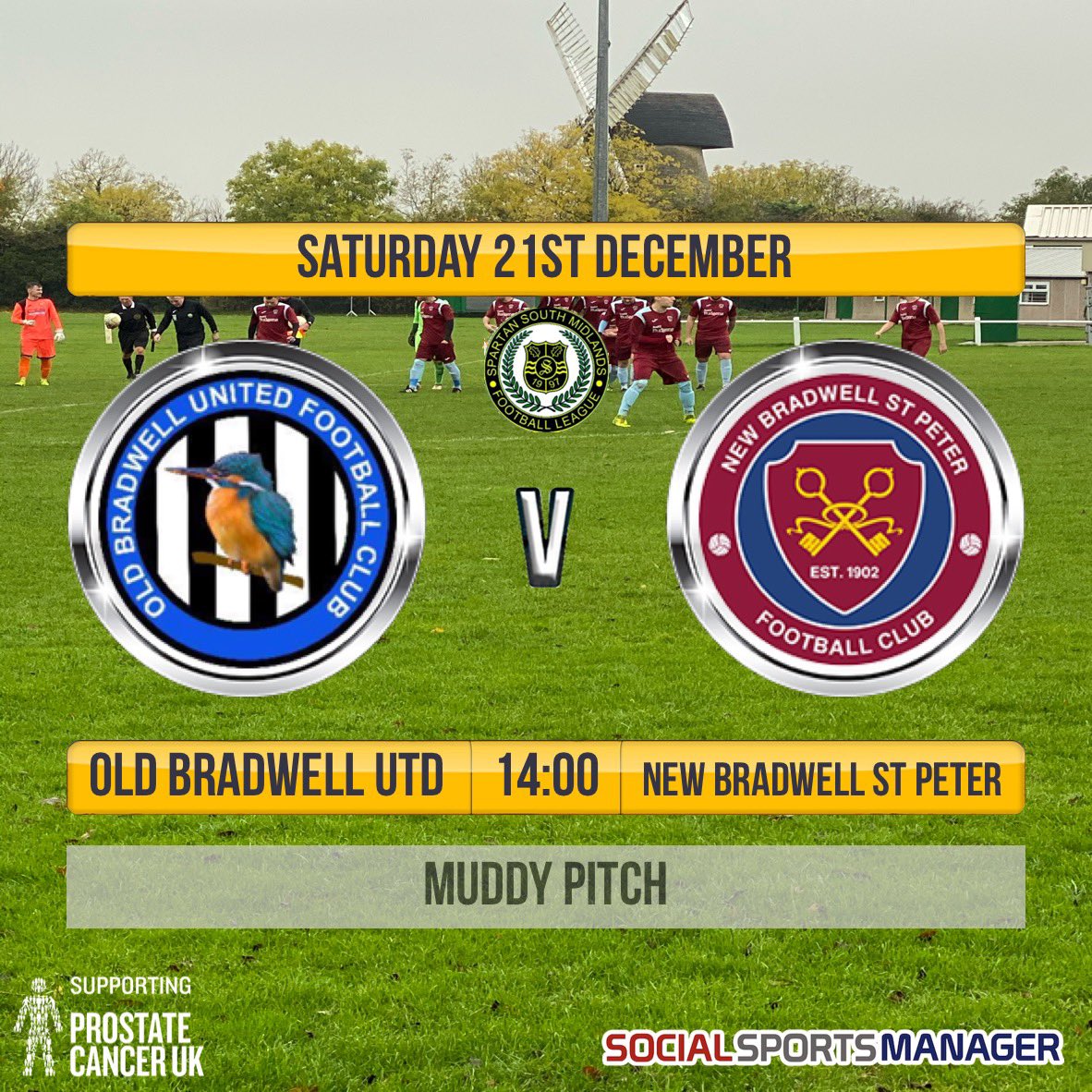 NewBradwellSPFC's tweet photo. Saturday sees the 1st team take on @OldBradwellUtd in what promises to be an entertaining yet muddy local derby. If you want to see 22 young men rolling around in mud with the occasional ball kicked then get down to old bradwell at 2pm.
#muddypuddles
#localderby
#willitbeon https://t.co/PAv3HviO0D