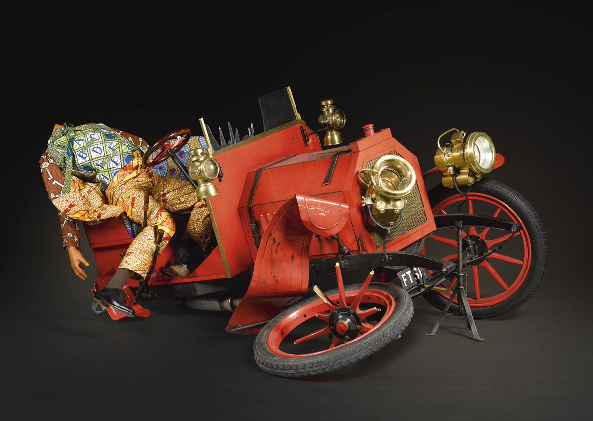 weareAMAF's tweet photo. Yinka Shonibare, Crash Willy (2009). Estimated at £120,000 — £180,000, sold for £224,750 at Sotheby's in May 2017.
#WeAreAMAF #ContemporaryAfricanArt #AfricanArtatAuction #YinkaShonibare #Sothebys https://t.co/DRwbvG26CC