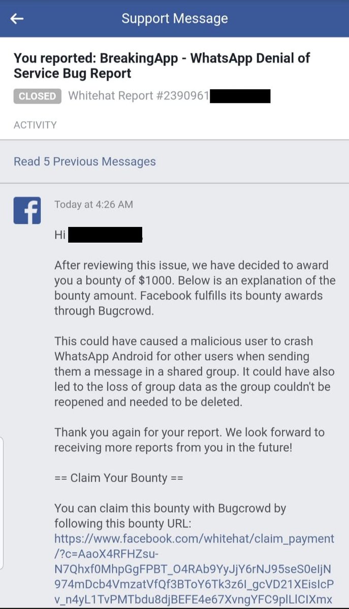 NullC0d3r's tweet photo. Not bad to start the day 🤑🇵🇹💻
#WhatsAppBug #BountyHunted #RTSSystem #LizardSquad https://t.co/P6xfaKrjeP