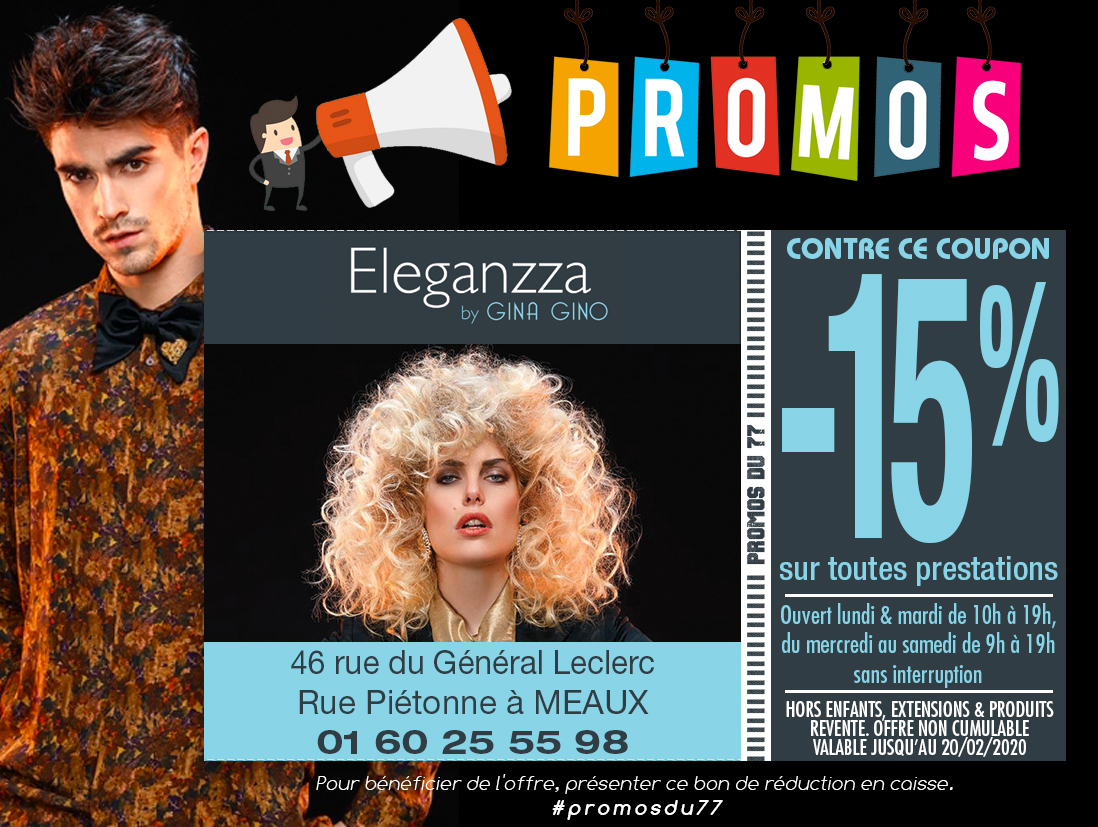 PromosDu77's tweet photo. Quel style allez vous adopter avec cette belle promo❓
Envoyez nous vos photos 📸😉
✨-15% dans votre salon Eleganzza Meaux 💇🏼‍♀️💇🏾
#Beaute #Coiffure #GinaGino #Eleganzza #Meaux #Promosdu77 https://t.co/lFGjREzmrn