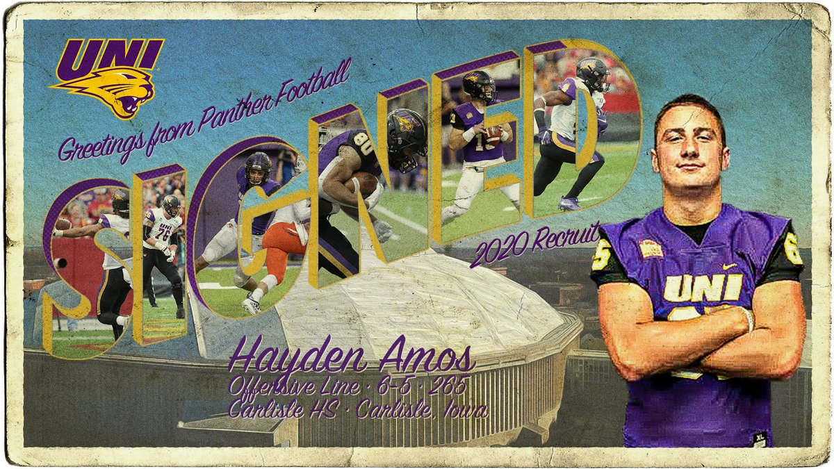 Panther Nation, welcome @Amos_Hayden to the family. 

Carslisle, Iowa  👉 Cedar Falls, Iowa 

#UNIFight