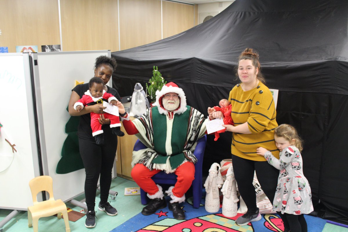 WalsallHcareNHS's tweet photo. Santa and his helpers (the Neonatal Community Outreach Team!) held a Xmas party today in Palfrey for all the #NeonatalGraduates. Thanks to all those who attended, and also to the staff who worked hard to organise the event. #MerryChristmas #TeamOutreach #WalsallandProud 🎅 https://t.co/q6fZHoBv8Z