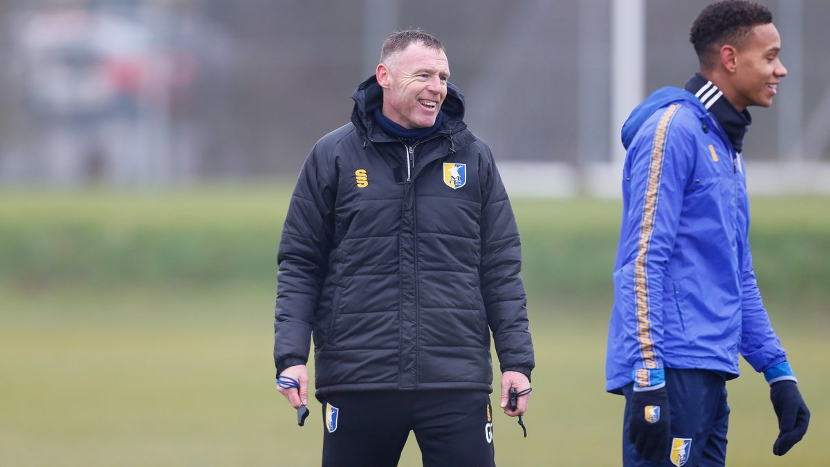 mansfieldtownfc's tweet photo. TRAINING: The boss held his first training session this morning at The RH Academy! ๐โโ๏ธ
#WelcomeGraham ๐๐ https://t.co/TKep8JTYYn