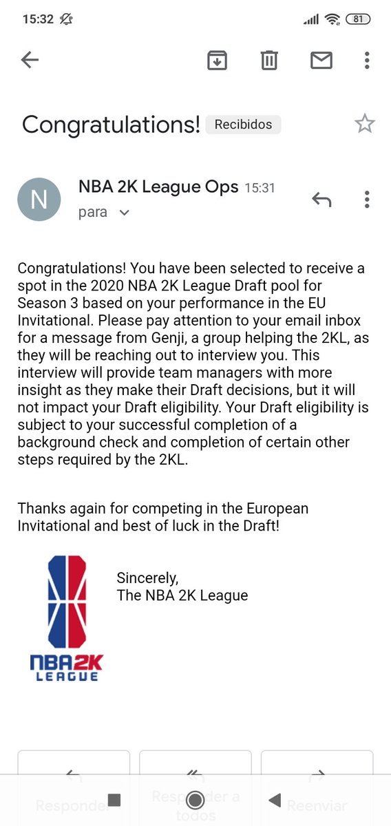 I feel blessed for this opportunity. It's incredible, two years in row in the pool, can't miss the year. Grateful for the opportunity!
<a href="/NBA2KLeague/">NBA 2K League</a>