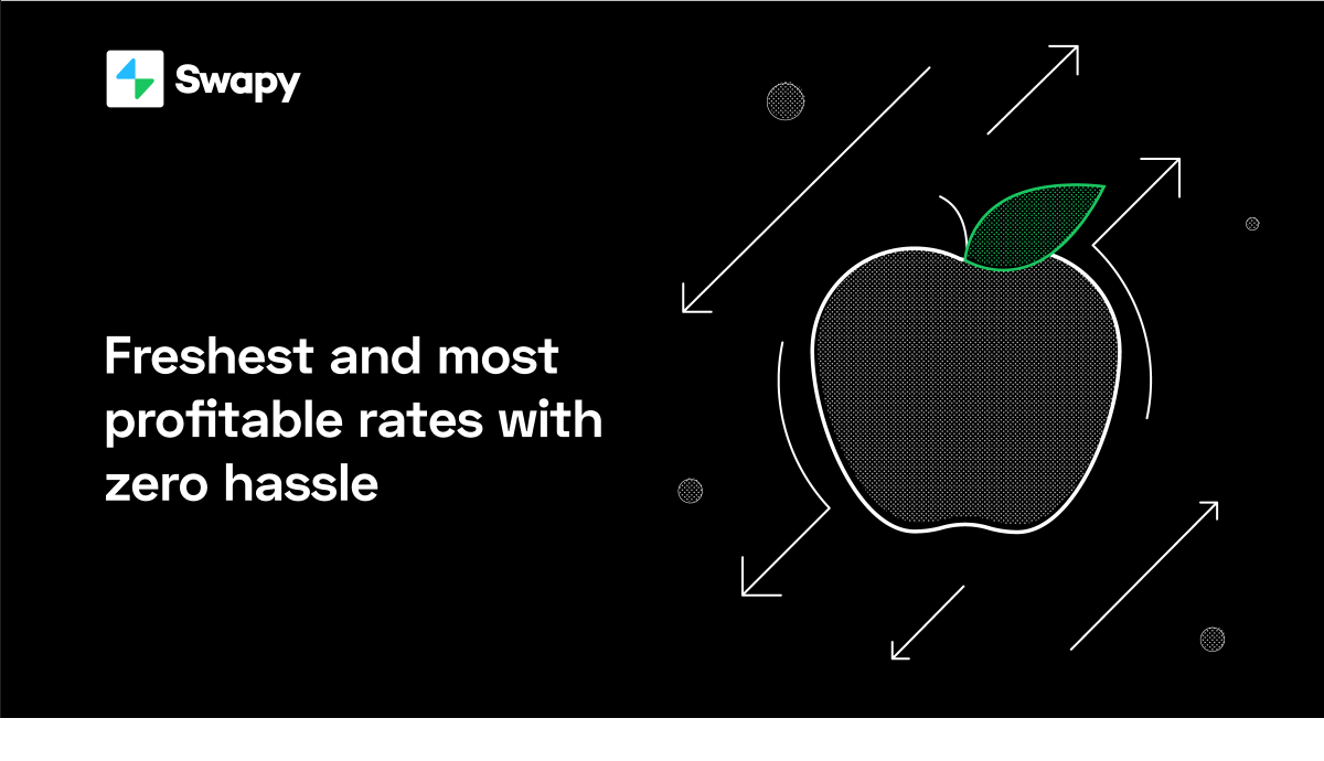 swapy_app's tweet photo. Hey #crypto peeps! 🖖
#Swapping crypto should be no harder than buying 🍎🍏 in a store. You don’t have to go to the garden to choose the best apple: the store does it for you. #Swapy - the freshest and most profitable rates without unnecessary movements at https://t.co/Gv0QUjaEpD https://t.co/Hl101JnAtA