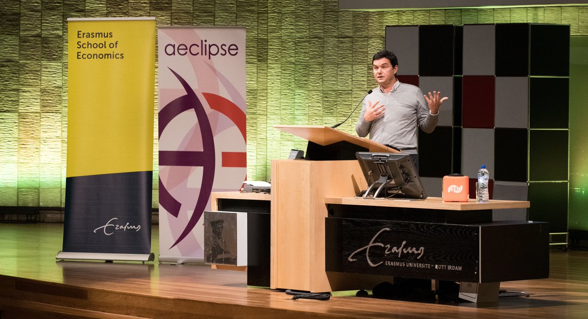 Thanks to Thomas Piketty for a fascinating lecture at our campus today. The English translation of his new book, Capital and Ideology, will be published in February next year. #thomaspiketty #economics