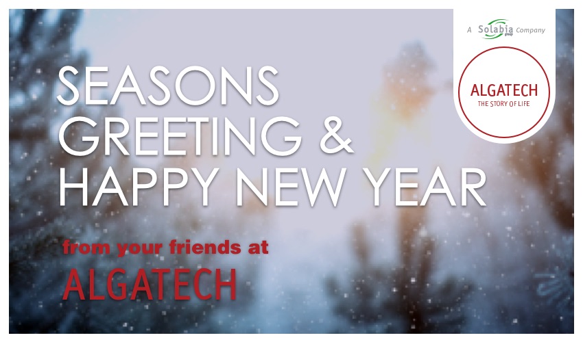 Algatech98's tweet photo. Seasons greeting &amp; happy new year 
from your friends at Algatech, A Solabia Group company
#healthcare #Wellbeing https://t.co/ECw82TqPpI