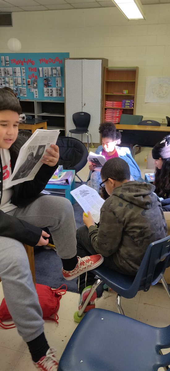 AZombron's tweet photo. Using our time in English class today to practice the drama version of a favorite holiday classic, The Gift of the Magi.  The kids will perform for the class on Friday.  Having a part in a play has really captured their attention. #mcmsweroar @Davidaltizer9 @jevansCAR @nmc213 https://t.co/Qo24rBKQSM