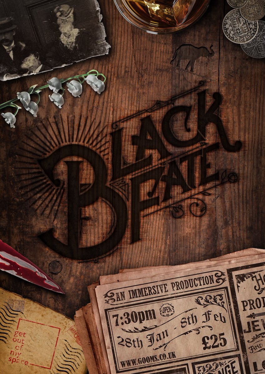 Brand new and exciting immersive theatre show 'Black Fate' coming to <a href="/Thebeacon_tw/">The Beacon</a> in the new year. If you want to experience theatre in a completely new way, this ones for you: gooms.co.uk/current