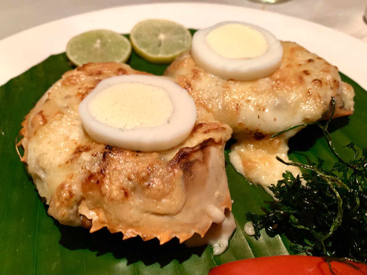 rajesh_tara's tweet photo. #Mocambo is my favourite joint in #Kolkata. One dish which is synonym with the place is their heritage #DeviledCrab. . Last Sunday tried it. Frankly, for me it was an overdose of Cheesy Sauce with less of #CrabMeat. However, not bad for an experience.
#MagicOfFlavours #Crab https://t.co/2KP6fnWD1z