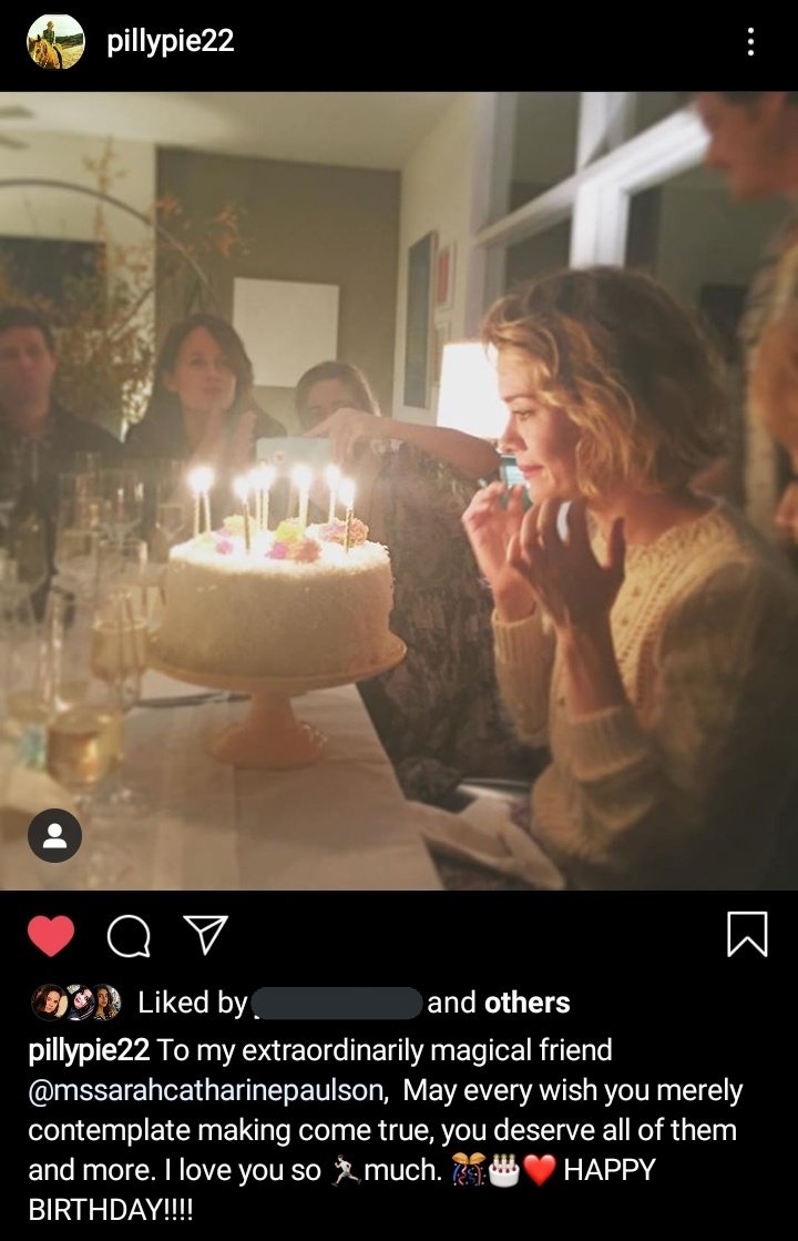 Lily rabe wishing happy birthday to sarah paulson is everything !!!  