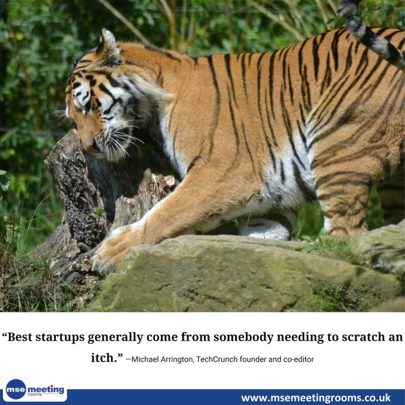 “Best #startups generally come from somebody needing to scratch an itch.” — #MichaelArrington , #TechCrunch #founder and co-editor

#Entrepreneurship 
#meeting #meetingvenue #meetingprofs #meetingplanner #meetingspace #meetingsandevents
#MseMeetingRooms msemeetingrooms.co.uk