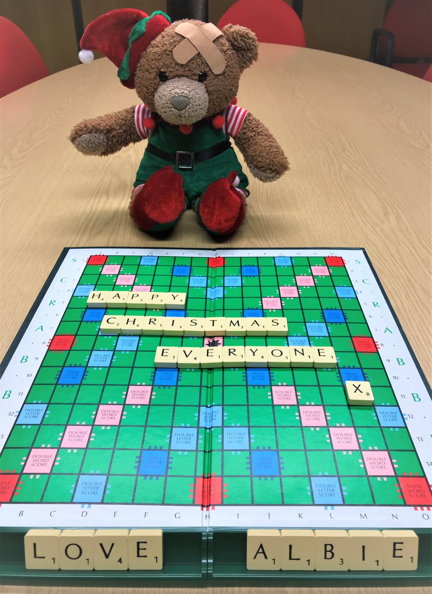 cbituk's tweet photo. Albie was playing scrabble this morning and he has a message for you all....
#AlbieOnAShelf #AlbiesAdventures https://t.co/lVvG2yde9Q