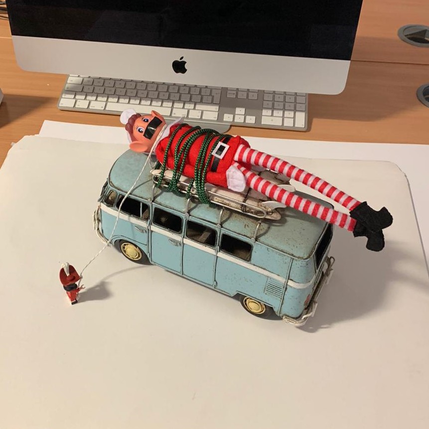 Captain Hook is trying to kidnap Buddy! 

#elfontheshelf #christmas #officefun