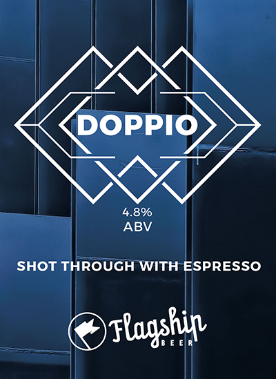 FlagshipBeer's tweet photo. Setting up the first and only cask of Doppio espresso porter @caffericcardo this morning. One shot of espresso per pint. And you'll feel it. https://t.co/b3BaIKHhQ3