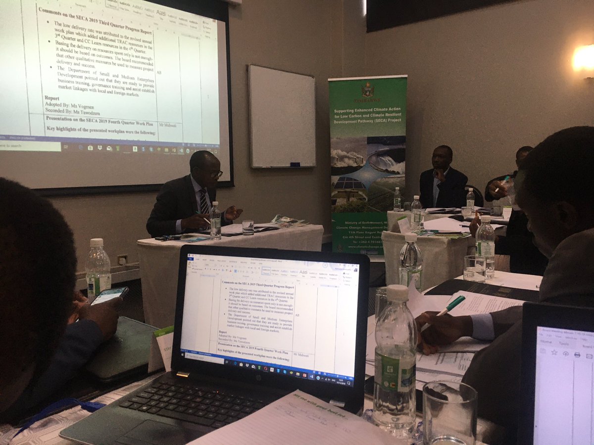 Mukanya_Ndini's tweet photo. Board members of the #SECA and #STIZ-NDC project nibbling on the proceeds of community focused Climate Change adaptation projects in Bulilima,Lupane and Gokwe. In Lupane alone,RTGS 57,100 was received by the community from proceeds of the project after a borehole was installed https://t.co/cJN3y6LF87
