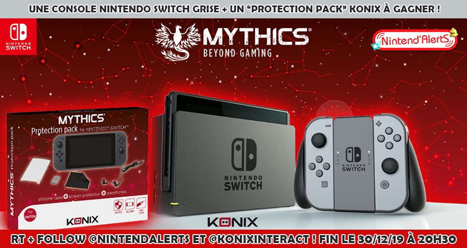 KONIX Pochette Mythics Nintendo Switch & Switch Lite Rouge