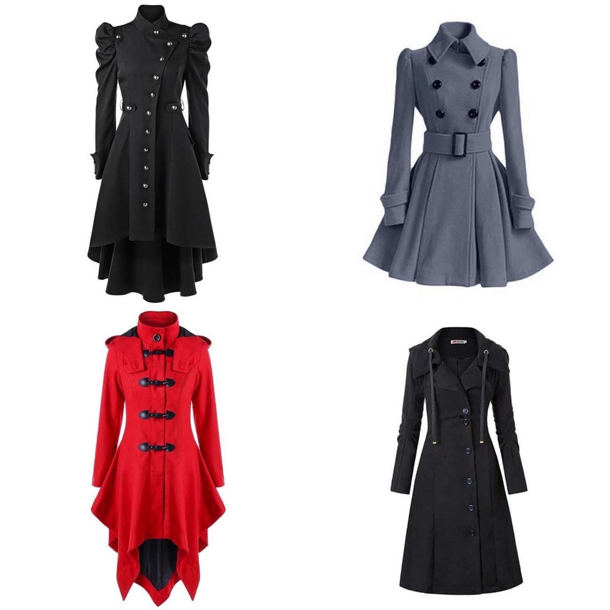 GothMall's tweet photo. Coats! Keep warm while you haunt your local Graveyard..Scroll through to find your fave..
✨🖤✨
Take 15% off your first order! Use code: NEWGOTHVIP🧹
🛒 https://t.co/4HlQvwFk02
💀 @gothmall

#gothicfashion #gothiccoat #gothicjacket #gothicclothing #goth #gothic #gothfashion https://t.co/I5Bn3Sqkp2