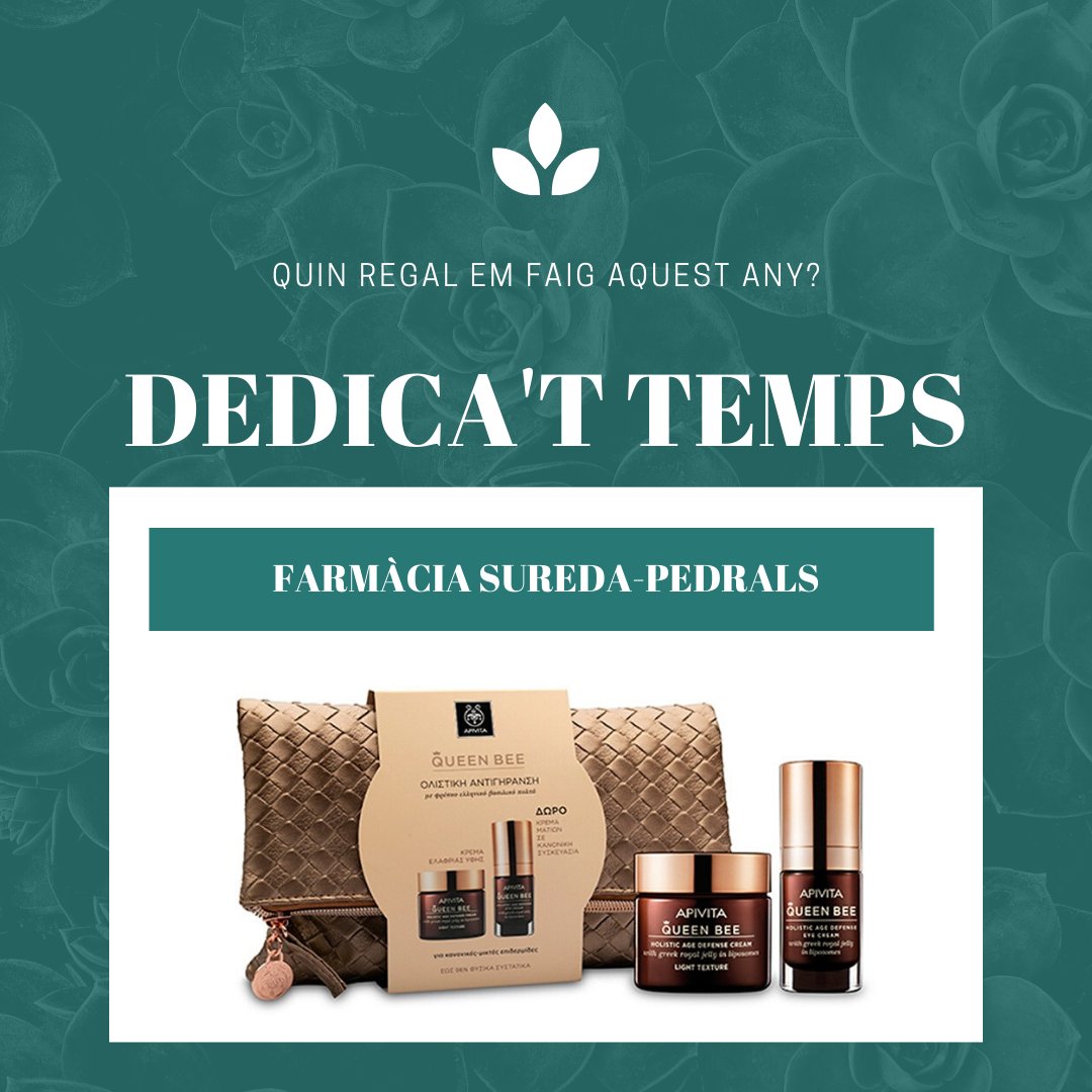 FSuredaPedrals's tweet photo. Quin regal em faig aquest any? 🤔
♥️ Dedica't temps ♥️
Troba 10 minuts al dia, desconnecta, aprofita i cuida't.
Vols provar?

#viuunesfestesradiant #farmaciaestacio #manacor #apivita https://t.co/1Vo11ZsR8I
