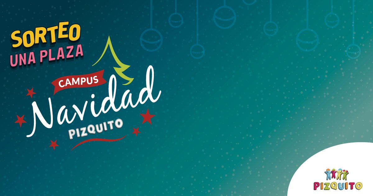 🎅 ¡UNA NUEVA SORPRESA!
De la mano de <a href="/PizquitoEscuela/">Escuela Pizquito</a>, sorteamos una plaza gratuita para que tu hijo/a (3-7 años) asista a su Campus de Navidad 2019 (23/12 al 7/01).
Manualidades, pintacaras, cocina y un montón de actividades más.
¡Suerte!
Participa aquí: bit.ly/sorteopizquito…