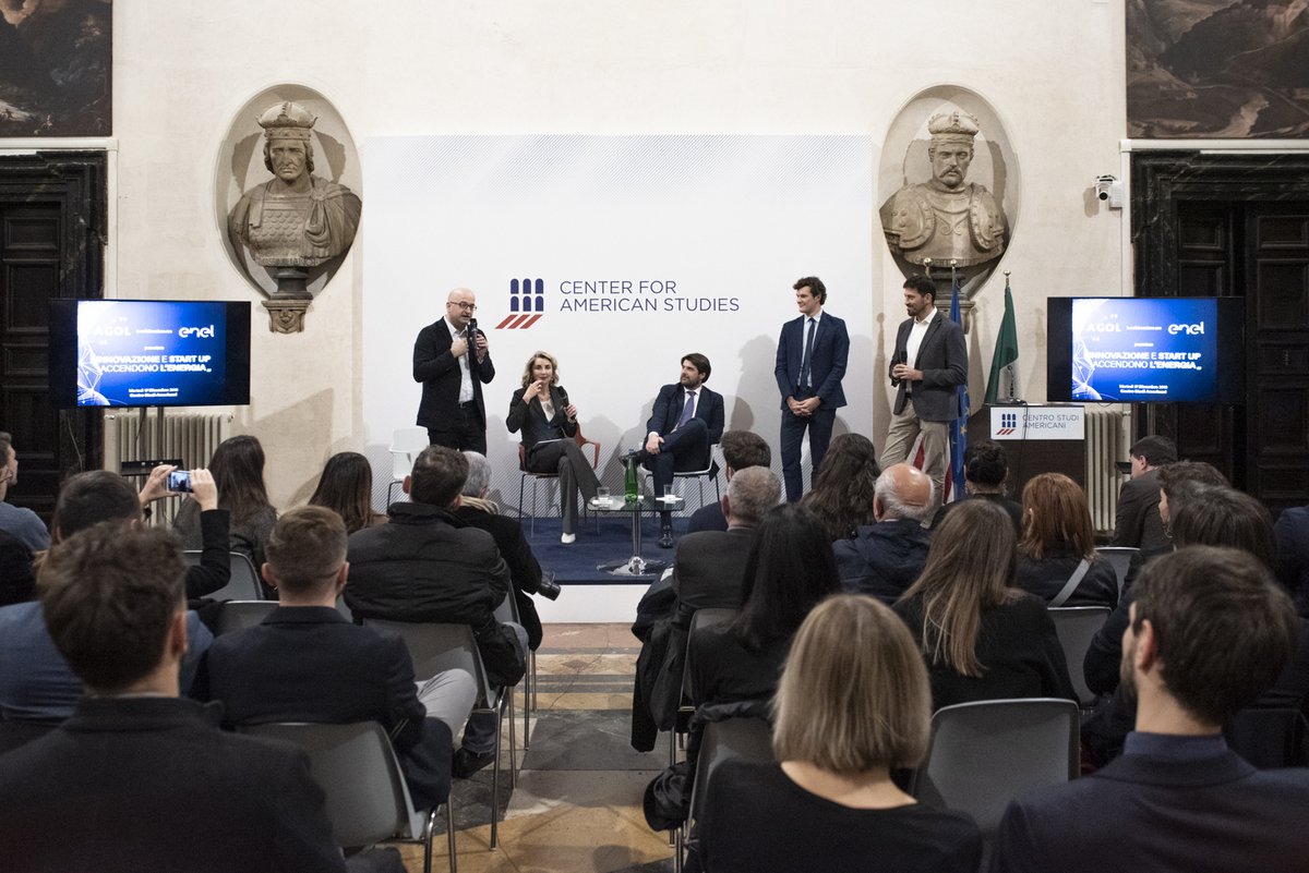 Innovation sparks thanks to disruptive #startups ✨. At the <a href="/centrostudiusa/">CentroStudiAmericani</a> event held in Rome, <a href="/ernestociorra/">Ernesto Ciorra</a>, together with <a href="/peekaboostartup/">Peekaboo</a> and #Pedius, presented real case studies of how our collaborations with external partners are changing the world of energy. 👇