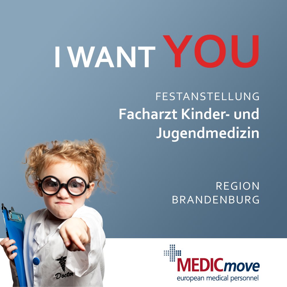 Aktuell liegen uns mehrere Festanstellungsangebote für einen FA (m/w/d) Kinder- und Jugendmedizin im Raum #Brandenburg und #Sachsen vor. Gerne teilen wir Ihnen weitere Details auf Anfrage mit. Wir freuen uns von Ihnen zu hören.