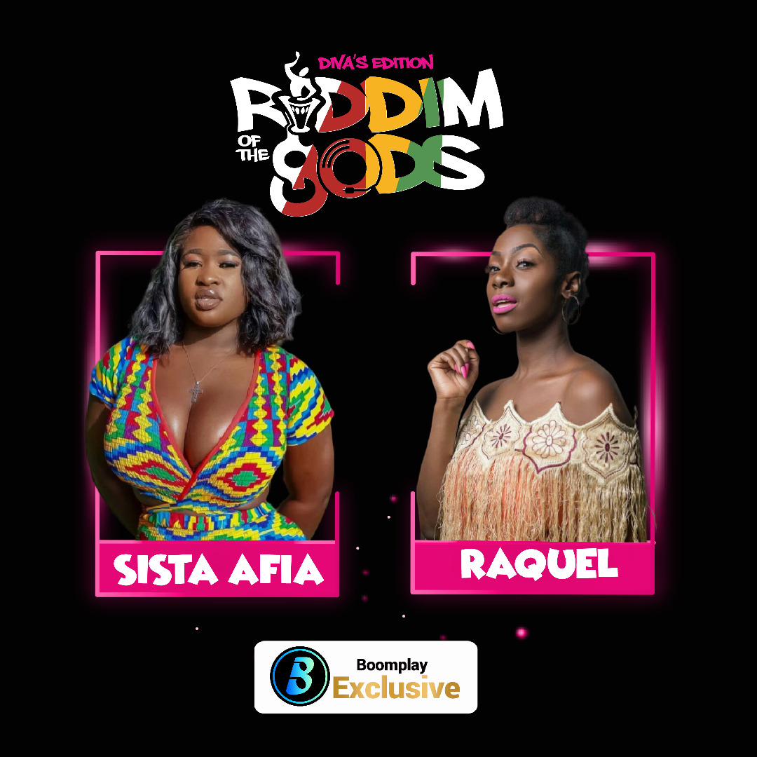BoomplayGhana's tweet photo. It's Day 3 of the divas edition of #RiddimOfTheGODS. How do you think the divas are doing so far?

Listen to @sista_afia &amp; @PatienceRaquel's version of #ROGdivas here- https://t.co/pWJdSpAxT8

#JMJ #BOOMPLAY https://t.co/tjSR0y9WzK
