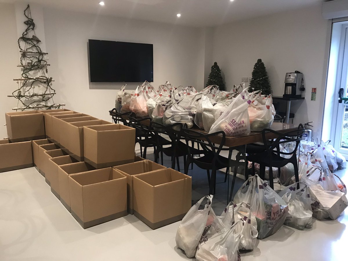 rubicon_ltd's tweet photo. This morning we are preparing Christmas Hampers for our friends at @NourishFoodbank - These guys do amazing work providing food and provisions to individuals and families in crisis #OurTownCares #TunbridgeWells #Tonbridge https://t.co/9jnT810xf8