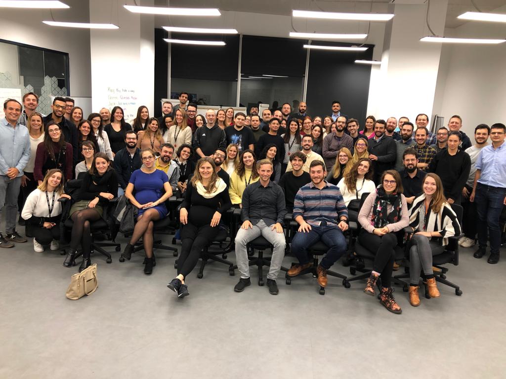 GetApp's tweet photo. We can’t believe how much we’ve grown! 🚀 2019 has been an amazing year as we grew from a #team of 50 to almost 100 people 😱 A big thanks to our teams, customers and partners for making this journey happen! #LifeatGetApp https://t.co/DyB53dpZx6