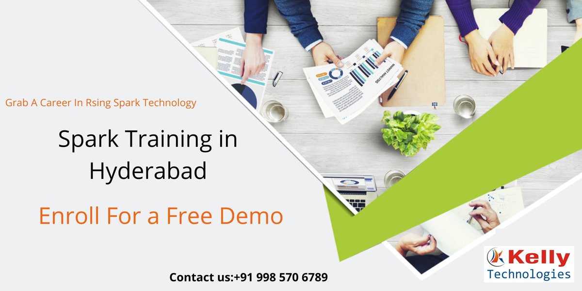 PreethiGandhi99's tweet image. Attend For Free Demo On Spark Training and Interact With The Experts At #KellyTechnologies
For Free Registration:
forms.gle/rwvRQc2r21aUD2…
#SparkTraining #SparkCourse #Hyderabad