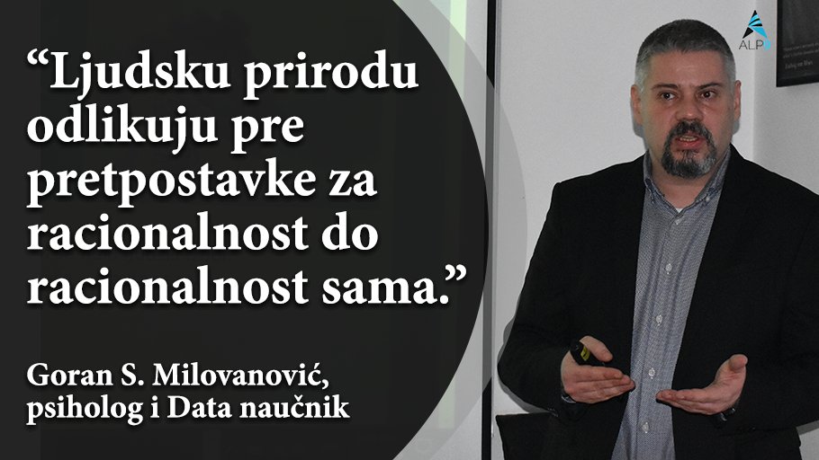 LibekBG's tweet photo. 🧠 U okviru glavnog programa Akademije liberalne politike sinoć je o bihejvioralnom izboru i racionalnosti govorio psiholog i Data naučnik @GSMilovanovic.
#ALP9 #academy #education #libertarian #rationalchoice https://t.co/gPOk9xNJql