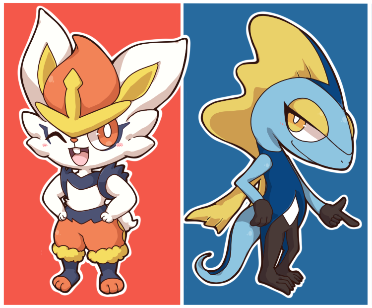 furry pokemon (creature) white pupils smile bright pupils open mouth standing  illustration images