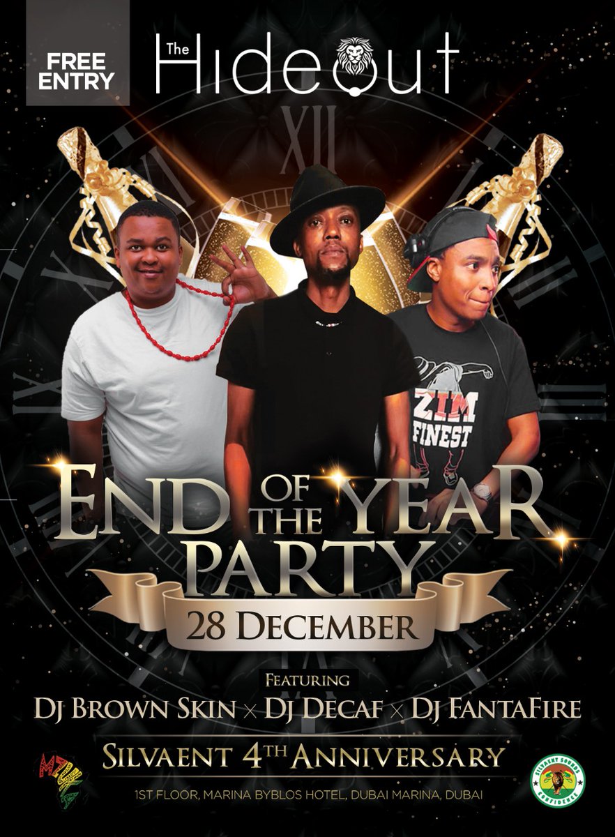 Save the Date! The legendary trio of DJ Brown Skin, DJ Decaf &amp; DJ Fanta fire will be mixing it all up to bring you an Epic Afro Night on 28th December. End 2019 on a High! Doors open at 7pm. RSVP Today!