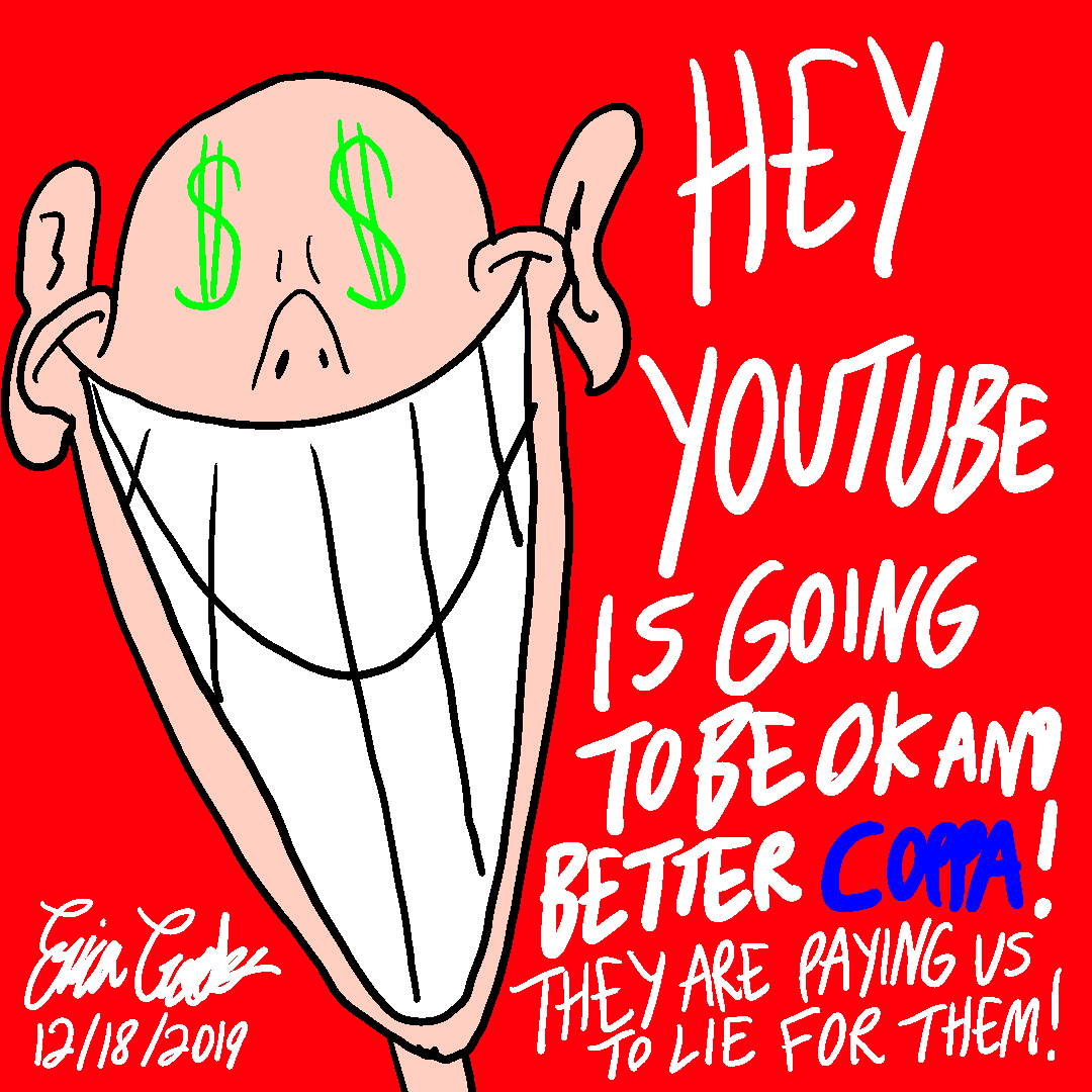 crooks_erica's tweet photo. #youtube #youtuber #youtubechannel #youtubecreator #youtubecreators #google #FTC #coppa #coppaiscensorship #savetheinternet #netneutrality #takebacktheinternet #saveyoutubers #saveyoutubecreators #internetfreedom #internet #socialmedia #youtubewalkout #youtubecoppa #deaduploadday https://t.co/3DLFb6ek1U
