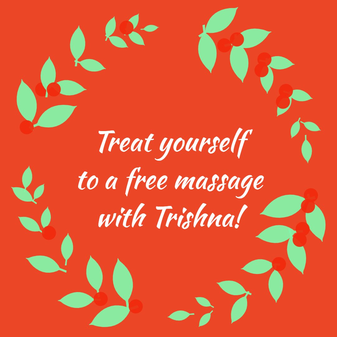 hciphysio's tweet photo. Don't forget to book your free initial massage in with Trishna! Contact our admin team to find out more on 0345 370 8222. #treatyoself #Xmas #xmas2019 https://t.co/EzBImH3u3T