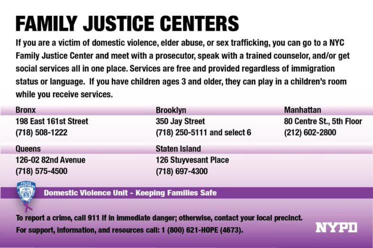 NYPD106Pct's tweet image. #DVAM2019
#NYPDDV
            Family Justice Centers
Domestic Violence Awareness Month